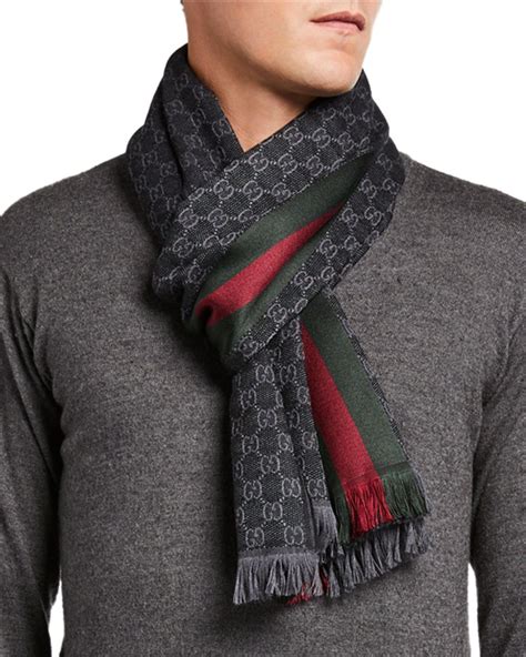 gucci men cashmere scarf|gucci pashmina scarf.